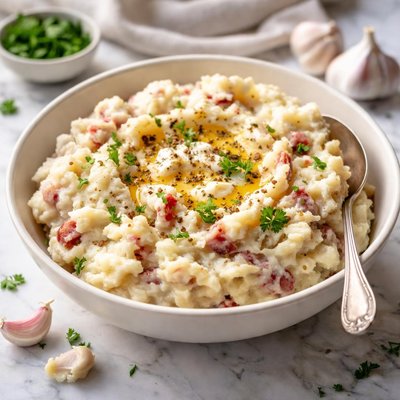 Image of Garlic Red Mashed Potatoes