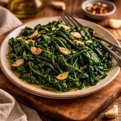 Image of Garlic Sauteed Spinach