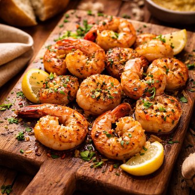 Image of Garlic Scallops and Shrimp
