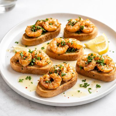 Image of Garlic Shrimp Crostini