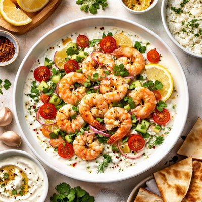 Image of Garlic Shrimp in Yogurt