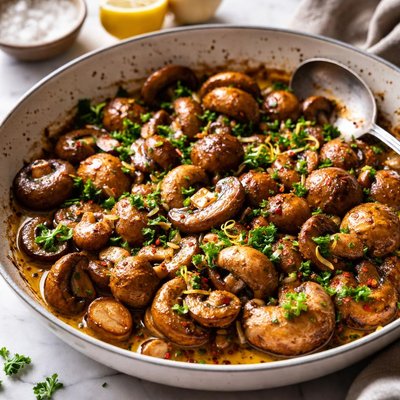 Image of Garlic Sizzled Mushrooms