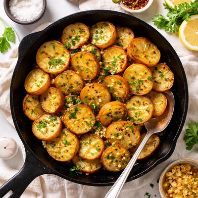 Image of Garlic Skillet Potatoes