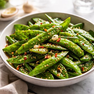 Image of Garlic Snow Peas
