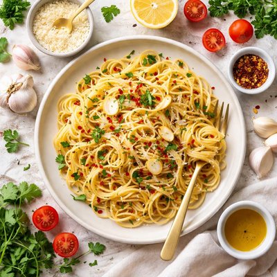 Image of Garlic Spaghetti