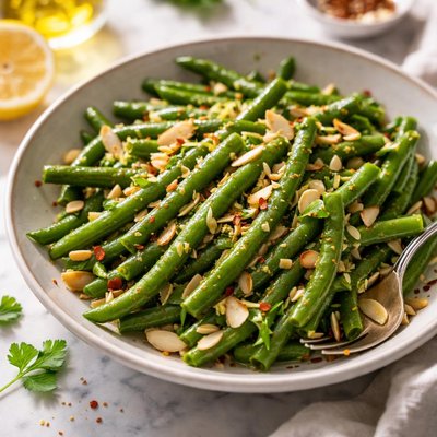 Image of Garlic String Green Bean Salad
