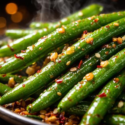 Image of Garlic String Green Beans