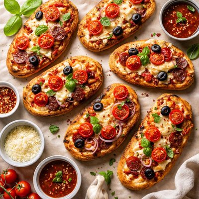 Image of Garlic Toast Pizzas