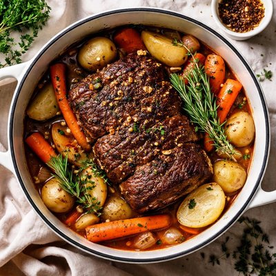 Image of Garlic Top Sirloin Pot Roast