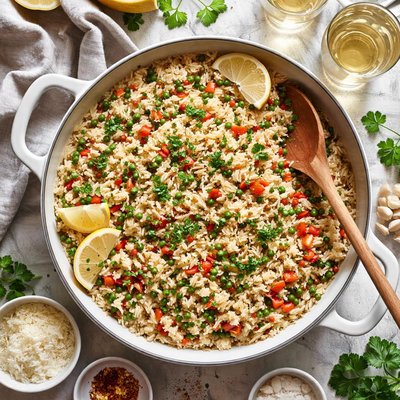 Image of Garlic Wine Rice Pilaf