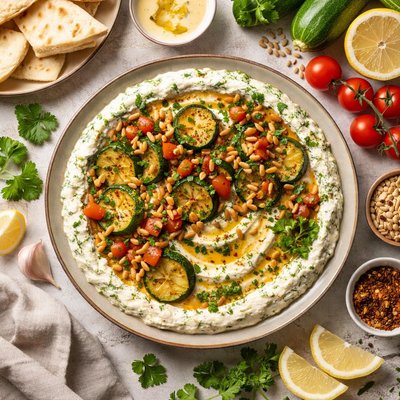 Image of Garlic Zucchini Appetizer Mutabbal Koosa