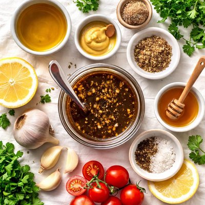 Image of Garlicky Balsamic Vinegar Dressing