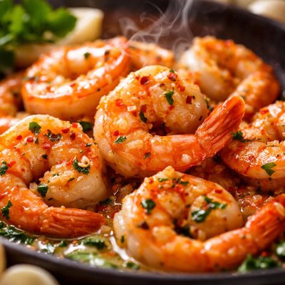 Image of Garlicky Buttered Shrimp