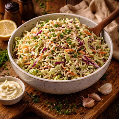 Image of Garlicky Coleslaw