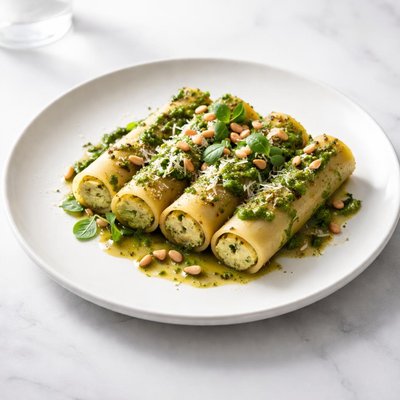 Image of Garlicky Pesto Potato Cannelloni Sp5