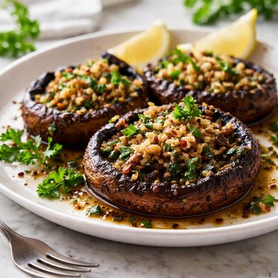 Image of Garlicky Portabella Mushrooms