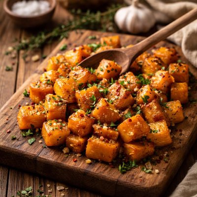 Image of Garlicky Roasted Butternut Squash