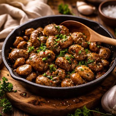 Image of Garlicky Sauteed Mushrooms