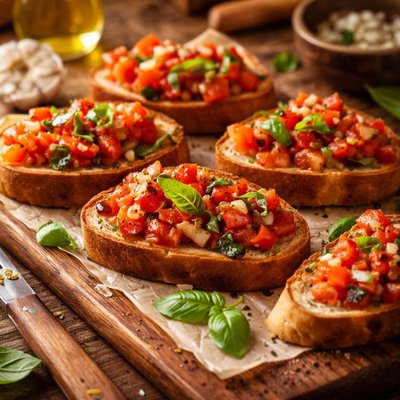Image of Garlicky Tomato Bruschetta
