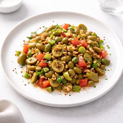 Image of Gaziantep Style Green Olive Salad