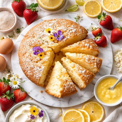 Image of Gele Engelkoek Yellow Angel Cake