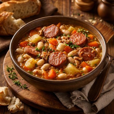 Image of German Bean and Sausage Soup