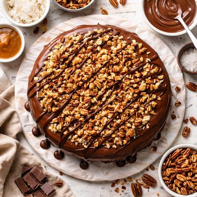 Image of German Chocolate Cake with Milk Chocolate Ganache
