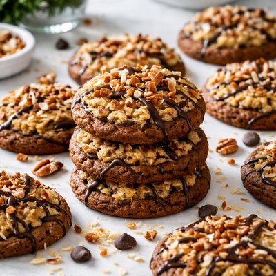 Image of German Chocolate Coconut Pecan Cookies