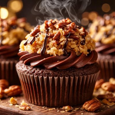 Image of German Chocolate Cupcakes
