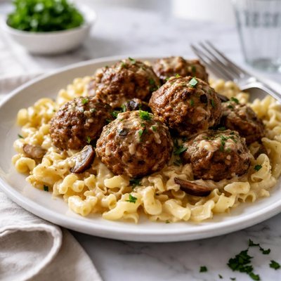 Image of German Meatballs with Spaetzle