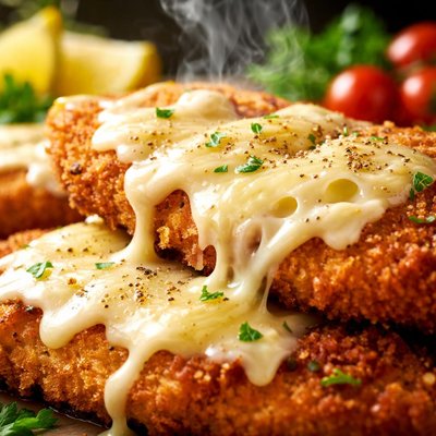 Image of German Style Breaded Cutlets with Swiss Cheese