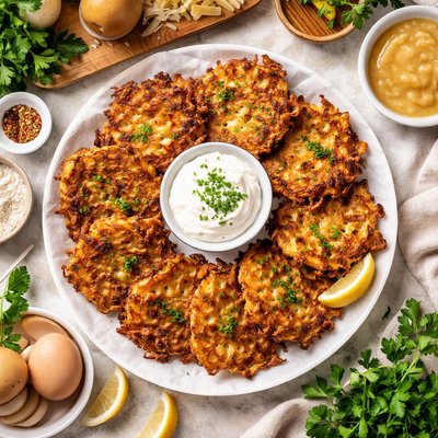 Image of German Style Crisp Potato Pancakes