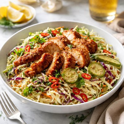 Image of German Style Hot Chicken Cabbage Slaw