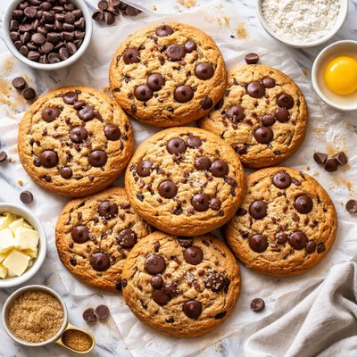 Image of Giant Crisp Chocolate Chip Cookies