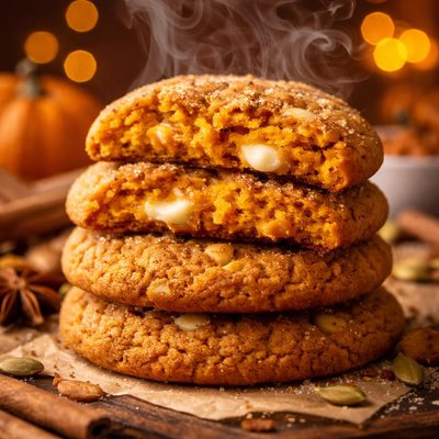 Image of Giant Glowing Pumpkin Cookies