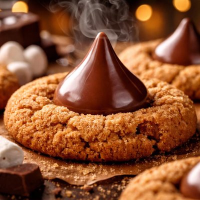 Image of Giant Graham Cracker Cookies with Giant Kiss