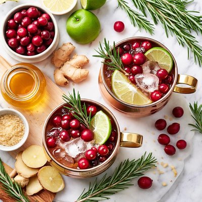 Image of Ginger and Cranberry Mule