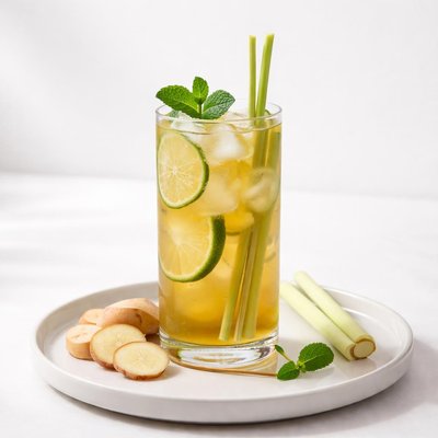 Image of Ginger and Lemongrass Iced Green Tea