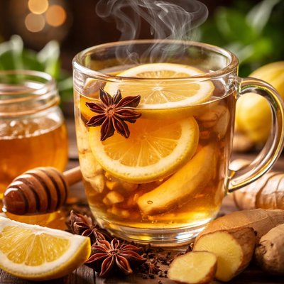 Image of Ginger Anise Tea with Lemon and Honey