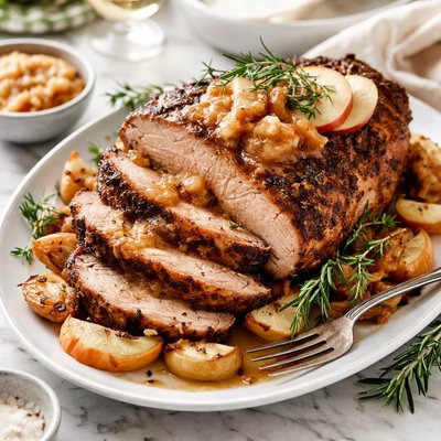Image of Ginger Applesauce Pork Leg Roast