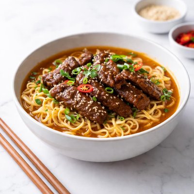 Image of Ginger Beef Ramen Noodles