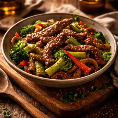 Image of Ginger Beef Stir Fry Low Fat