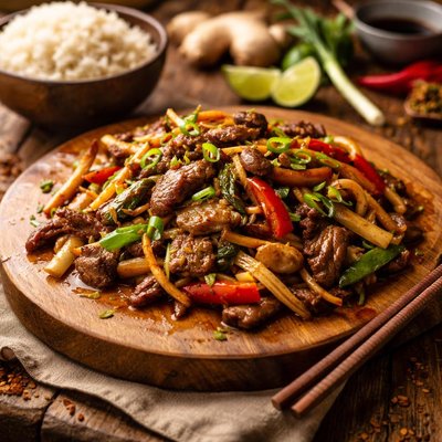 Image of Ginger Beef Stir Fry Pad Khing Nuah