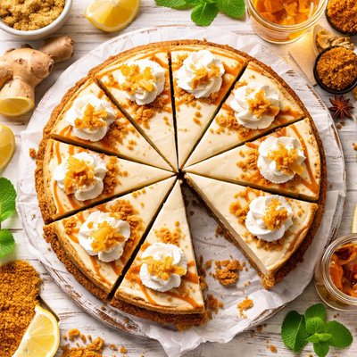 Image of Ginger Brandy Cheesecake