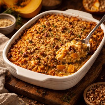 Image of Ginger Butternut Squash Casserole