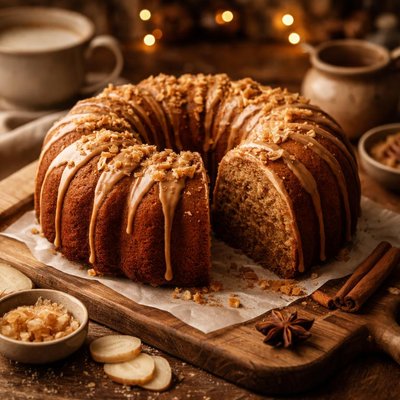 Image of Ginger Chai Glazed Bundt Cake
