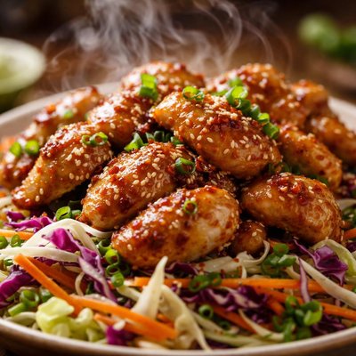 Image of Ginger Chinese Chicken with Cole Slaw