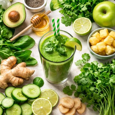 Image of Ginger Cilantro Green Shake