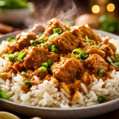 Image of Ginger Curry Pork and Rice