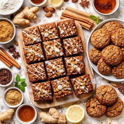 Image of Ginger Delight Fresh Gingerbread and Spicy Ginger Cookies